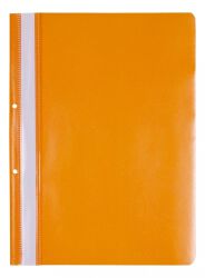 Office Products Skoroszyt, PP, A4, 2 otwory, 100/170mikr., wpinany, pomarańczowy 