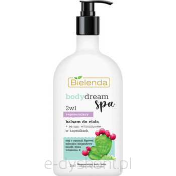 Bielenda balsam do ciała + Serum witaminowe w kapsułkach BODY DREAM SPA 2w1 Regenerujący 350 ml