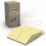 Post-It Bloczek Samoprzylepny Ekologiczny (654-1T), 76X76Mm, 16X100 Kart., Żółty - 2