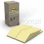 Bloczek Samoprzylepny Ekologiczny Post-It® (654-1T), 76X76Mm, 16X100 Kart., Żółty - 2