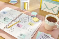 Post-It Bloczek Samoprzylepny Ekologiczny (654-1T), 76X76Mm, 16X100 Kart., Żółty - 6