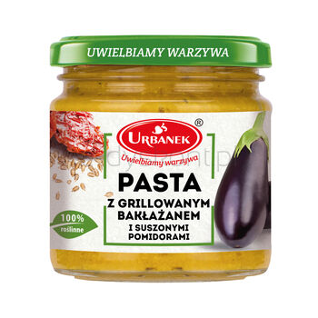 Urbanek Pasta Z Grillowanym Bakłażanem I  Suszonymi Pomidorami 180G