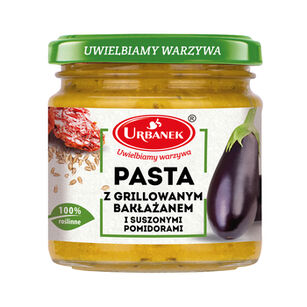 Urbanek Pasta Z Grillowanym Bakłażanem I Suszonymi Pomidorami 180G 