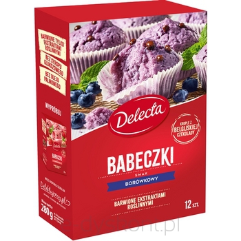 Babeczki smak borówkowy 280G Delecta