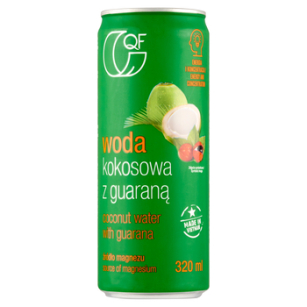 Quality Food Woda Kokosowa Z Guaraną I Magnezem 320Ml