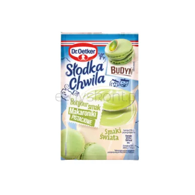 Dr.Oetker Słodka Chwila Budyń Makaroniki pistacjowe 43g