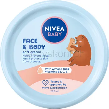 NIVEA BABY Krem Pielęgnacyjny do twarzy i ciała 200 ml
