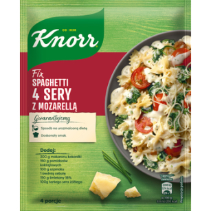 Knorr Fix Spaghetti 4 Sery Z Mozarellą 45G