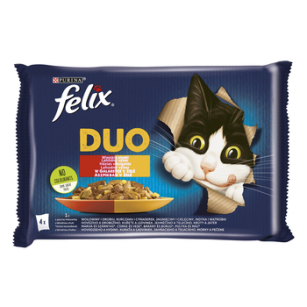 Felix Duo Karma Dla Kotów Wiejskie Smaki W Galaretce 340 G (4 X 85 G)