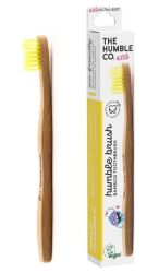 The Humble Szczoteczka do zębów Dla dzieci, bambusowa ultra soft żółta 14.5cm