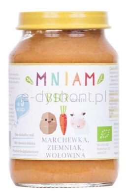 Am-Am Danie Marchewka-Ziemniak-Wołowina Od 5 Miesiąca Bio 190 G Mniam