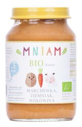 Am-Am Danie Marchewka-Ziemniak-Wołowina Od 5 Miesiąca Bio 190 G Mniam