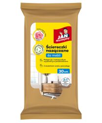 Jan Niezbędny Ściereczki nasączane do mebli, 30 szt.