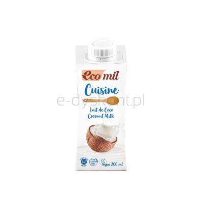 Ecomil Krem Do Gotowania Kokosowy Bezgl. Bio 200 Ml