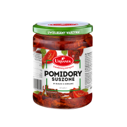 Urbanek Pomidory Suszone w oleju z ziołami 480g/320g 