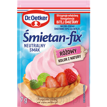 Dr.Oetker Śmietan-fix różowy 7g