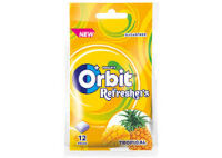 Orbit Refreshers Tropical Guma do żucia bez cukru 26g (12 drażetek)