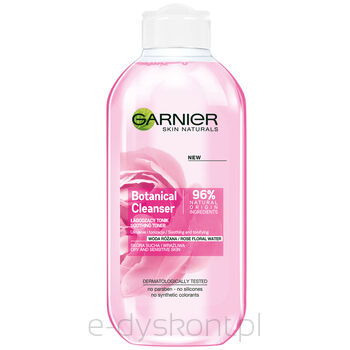 Garnier Skin Naturals Botanical Łagodzący Tonik Z Wodą Różaną Skóra Sucha I Wrażliwa 200 Ml