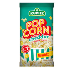 Kupiec Popcorn o smaku cheddar 80g