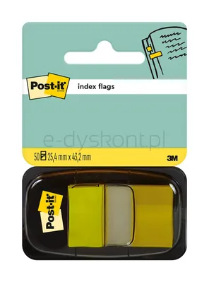 Post-It Zakładki Indeksujące (680-5), Pp, 25,4X43,2Mm, 50 Kart., Żółte 