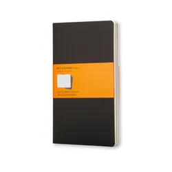 Moleskine Zestaw 3 Zeszytów Cahier Journals P (9x14cm) w linie, 64 strony, czarny
