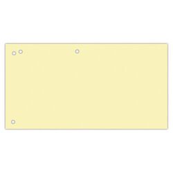 Office Products Przekładki karton, 1/3 A4, 240x105mm, 100szt., żółte