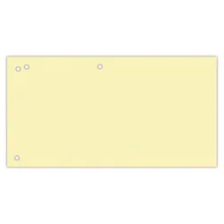 Office Products Przekładki karton, 1/3 A4, 240x105mm, 100szt., żółte