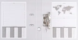 Segregator BASIC-S z szyną, PP, A4/50mm, jasnoniebieski