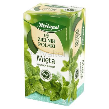 Herbapol Herbata Zielnik Polski, 20 torebek, mięta