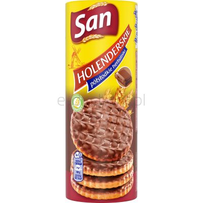 San Herbatniki holenderskie półsłodkie, w czekoladzie, 170g