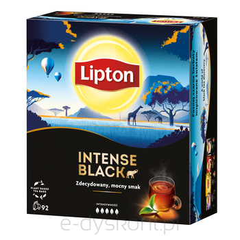 Lipton Herbata Intense Black Czarna (92 Torebki)