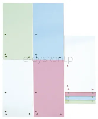 Donau Przekładki Karton 1/3 A4, 235X105Mm, 100Szt., Mix Kolorów 