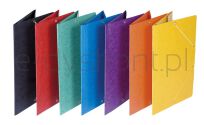 Donau Teczka Z Gumką Preszpan, A4, 390Gsm, 3-Skrz., Niebieska  - 2