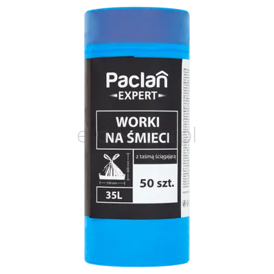 Paclan Expert Worki Na Śmieci Z Taśmą 35L 50 Szt.