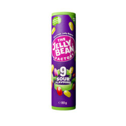 The Jelly Bean Factory Cukierki Do Żucia 9 Smaków, Kwaśne, 90 G, Tube