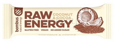 Bombus Raw Baton Energy Kokos-Kakao Bezgl. 50 G