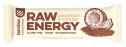 Bombus Raw Baton Energy Kokos-Kakao Bezgl. 50 G