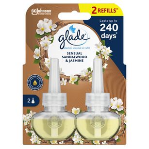 Glade 2 zapasy do elektrycznego odświeżacza Sensual Sandalwood ; Jasmine 2x20ml