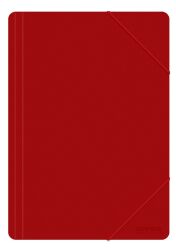 Office Products Teczka Z Gumką, A4, PP, 500mikr., 3-skrz., czerwona