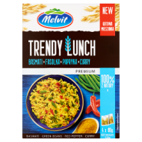 Melvit Premium Trendy Lunch Basmati Fasolka Papryka Curry 320 G (4 X 80 G)