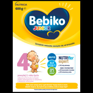 Bebiko Junior 4 Nutriflor Expert Mleko Dla Dzieci Powyżej 2. Roku Życia 600 G