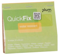 PLUM QuickFix Plastry wodoodporne opatrunkowe Wkład, 45 szt.