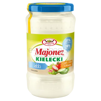 Majonez Kielecki Lekki Z Jajek Z Chowu Ściółkowego 310G