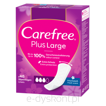 Carefree Plus Large Fresh Scent, wkładki higieniczne 48 szt.