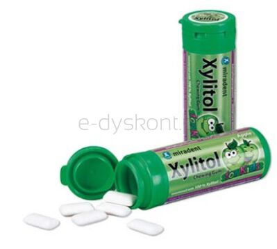 Miradent Guma do żucia Dla dzieci - jabłkowa 30szt, 30g
