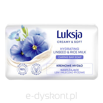 Luksja Mydło W Kostce Creamy Soft Kremowe Len I Mleczko Ryżowe 90 G