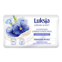 Luksja Mydło W Kostce Creamy Soft Kremowe Len I Mleczko Ryżowe 90 G