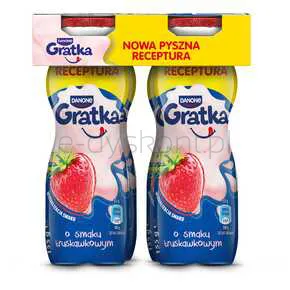 Danone Jogurt Gratka O Smaku Truskawk Do Picia 155 G 