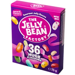 Cukierki do żucia The Jelly Bean Factory 36 smaków, mix 75 g
