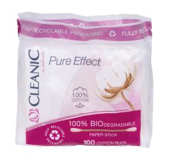 Cleanic Patyczki Higieniczne Pure Effect, 100 Szt.